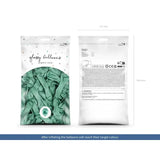 Ballone 12cm Glossy Flaschengrün (50 Stk.)
