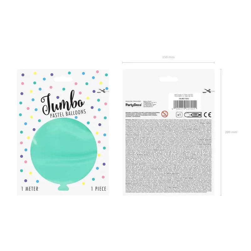 Ballone 1m Pastel Light Mint (1 Stk.)