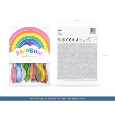 Ballone 23cm Pastell Rainbow (10 Stk.)
