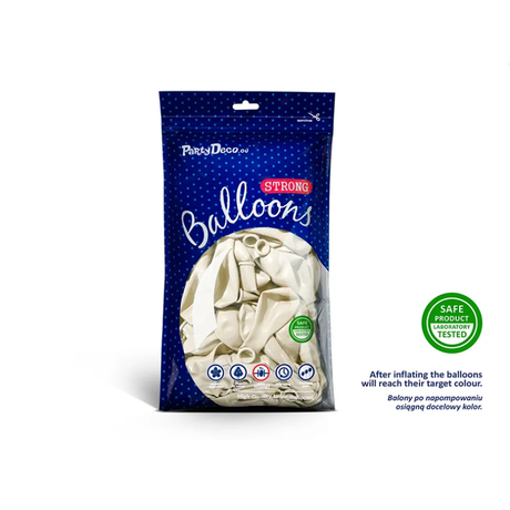 Ballone 27cm Pastel Pure White (50 Stk.)