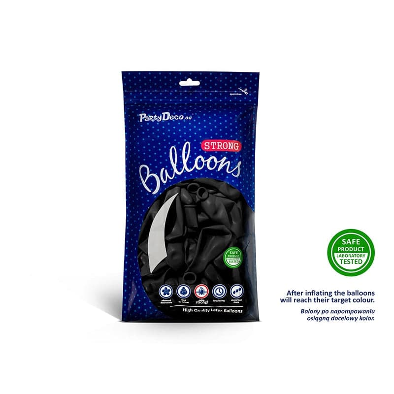 Ballone 30cm Pastel Black - 50 Stk.