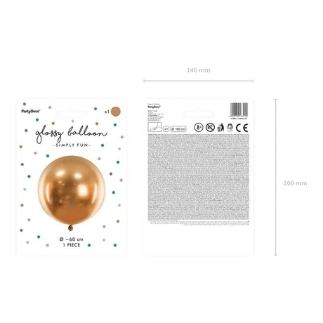 Ballone 60cm Glossy Gold (1 Stk.)