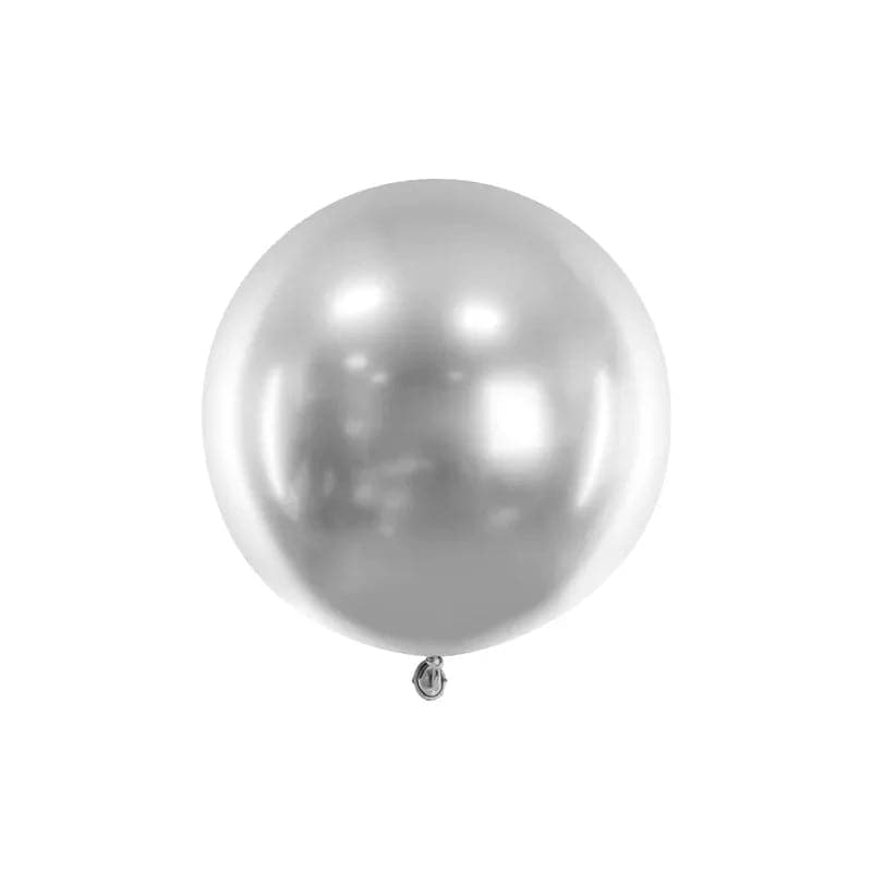 Ballone 60cm Glossy Silber (1 Stk.)