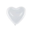 Ballons 10’’ Herzen pastellweiß (1 VPE / 100 Stk.)