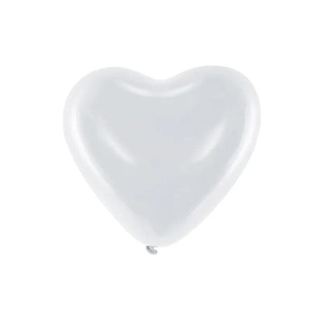 Ballons 10’’ Herzen pastellweiß (1 VPE / 100 Stk.)