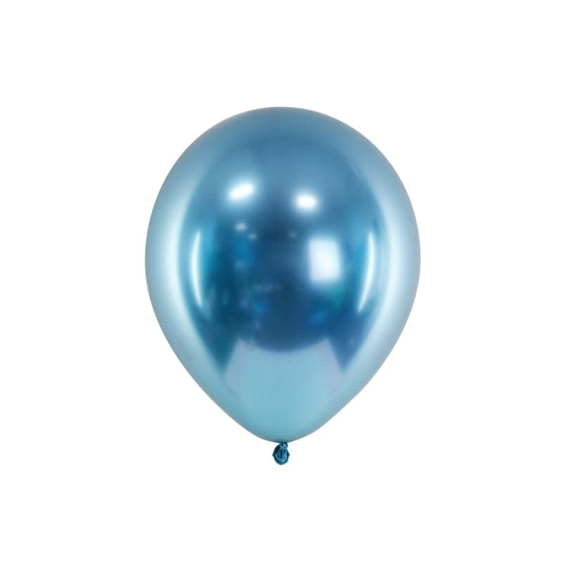 Ballons Glossy 30cm blau (10 Stk.)