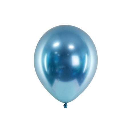 Ballons Glossy 30cm blau (10 Stk.)