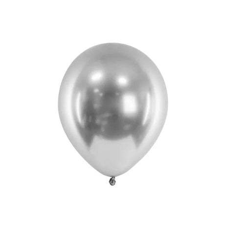 Ballons Glossy 30cm silber (10 Stk.)