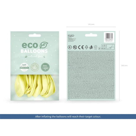Ballone Eco 30cm Pastell creme (10 Stk.)