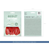 Ballone Eco 30cm Pastell rot (10 Stk.)