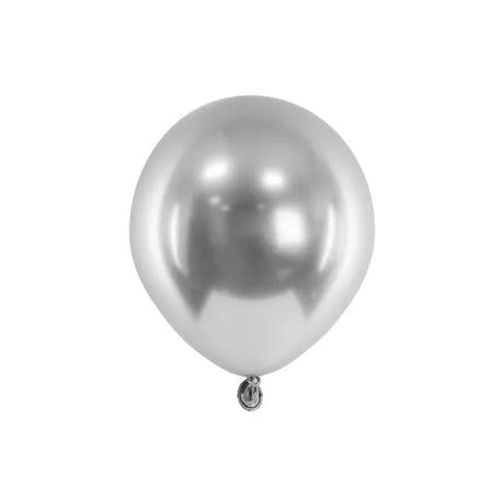 Glossy Ballons 12cm silver