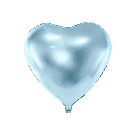 Ballone Herz 45cm Metallic blau (1 Stk.)