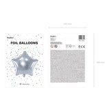 Ballone Herz 70cm Metallic silber (1 Stk.)
