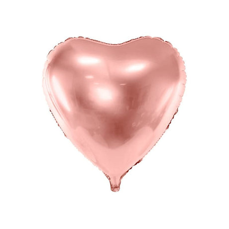 Ballone Herz 72cm Metallic roségold (1 Stk.)