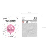 Ballone Kugel 40cm Metallic hellrosa (1 Stk.)
