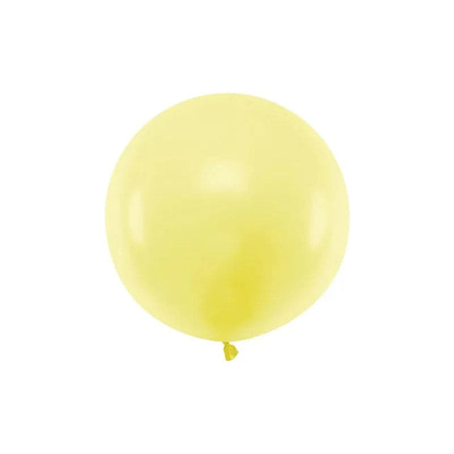 Runder Ballon 60cm Pastel Light Yellow