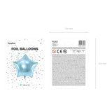 Ballone Stern 48cm Metallic blau (1 Stk.)