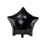 Ballone Stern 48cm Metallic schwarz (1 Stk.)