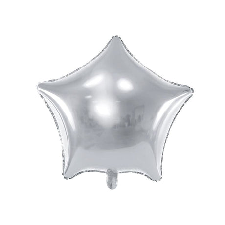 Ballone Stern 48cm Metallic silber (1 Stk.)