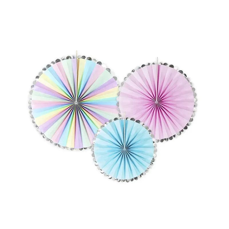 Dekorative Rosetten Einhorn Mix (1 VPE / 3 Stk.)