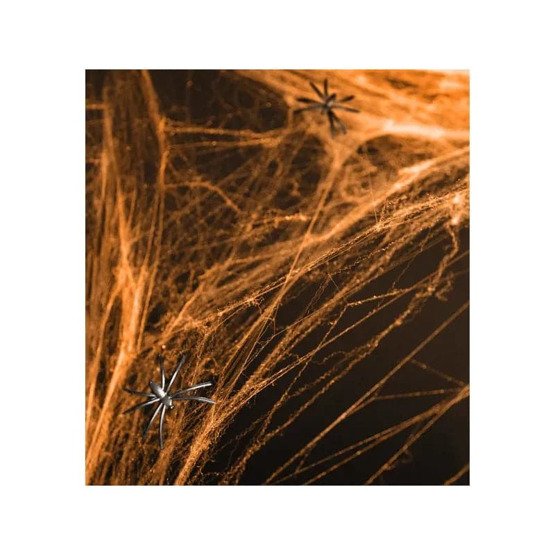 Halloween Spinnennetz orange 60g
