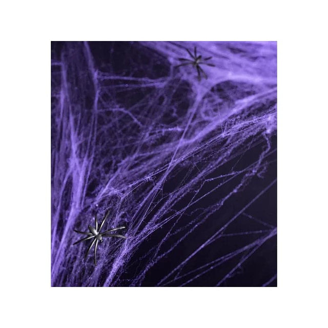 Halloween Spinnennetz violett 60g