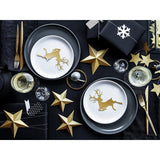 Sterne-Anhänger Set Pastell gold (6 Stk.)