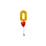 Ballone Zahl 86cm Metallic gold (1 Stk.)