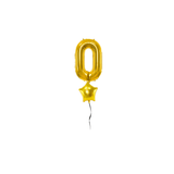 Ballone Zahl 86cm Metallic gold (1 Stk.)