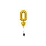 Ballone Zahl 86cm Metallic gold (1 Stk.)