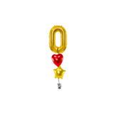 Ballone Zahl 86cm Metallic gold (1 Stk.)