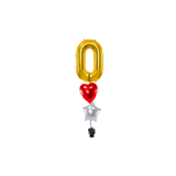 Ballone Zahl 86cm Metallic gold (1 Stk.)
