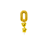 Ballone Zahl 86cm Metallic gold (1 Stk.)
