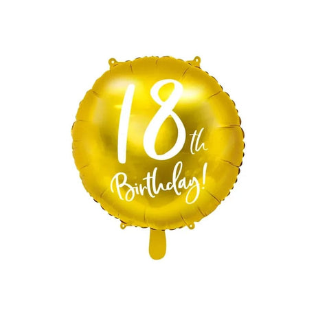 Ballone 18th Birthday 45cm Metallic gold (1 Stk.)
