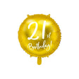 Ballone 21th Birthday 45cm Metallic gold (1 Stk.)