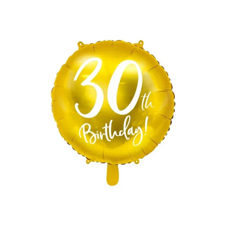 Ballone 30th Birthday 45cm Metallic gold (1 Stk.)