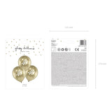 Ballone 40th 30cm Glossy gold (6 Stk.)