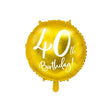 Ballone 40th Birthday 45cm Metallic gold (1 Stk.)