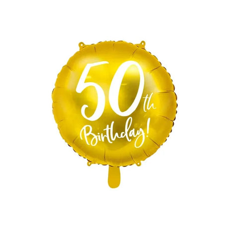 Ballone 50th Birthday 45cm Metallic gold (1 Stk.)