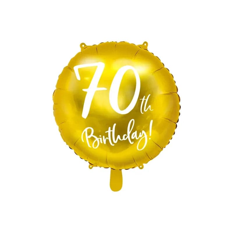 Ballone 70th Birthday 45cm Metallic gold (1 Stk.)