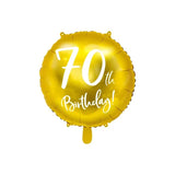 Ballone 70th Birthday 45cm Metallic gold (1 Stk.)