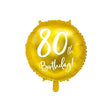 Ballone 80th Birthday 45cm Metallic gold (1 Stk.)