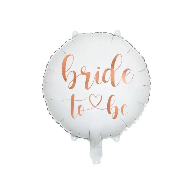 Ballone Bride to be 45cm Metallic weiß (1 Stk.)