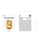 Ballone Buchstabe B 35cm Metallic gold (1 Stk.)