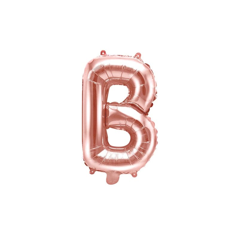 Ballone Buchstabe B 35cm Metallic roségold (1 Stk.)
