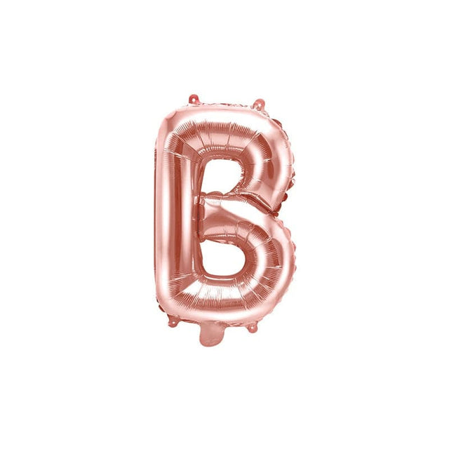 Ballone Buchstabe B 35cm Metallic roségold (1 Stk.)