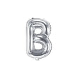 Ballone Buchstabe B 36cm Metallic silber (1 Stk.)