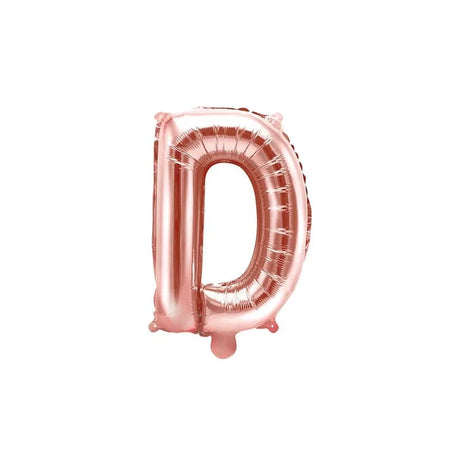 Ballone Buchstabe D 35cm Metallic roségold (1 Stk.)