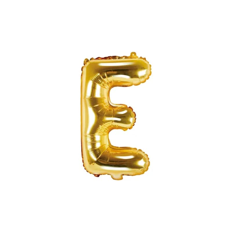 Ballone Buchstabe E 35cm Metallic gold (1 Stk.)