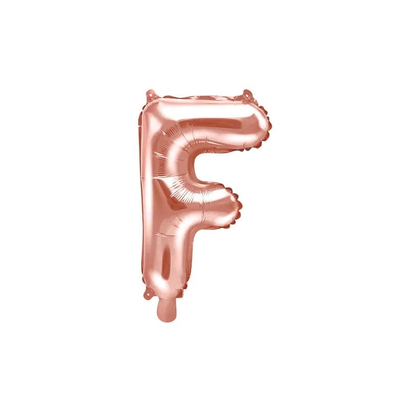 Ballone Buchstabe F 35cm Metallic roségold (1 Stk.)